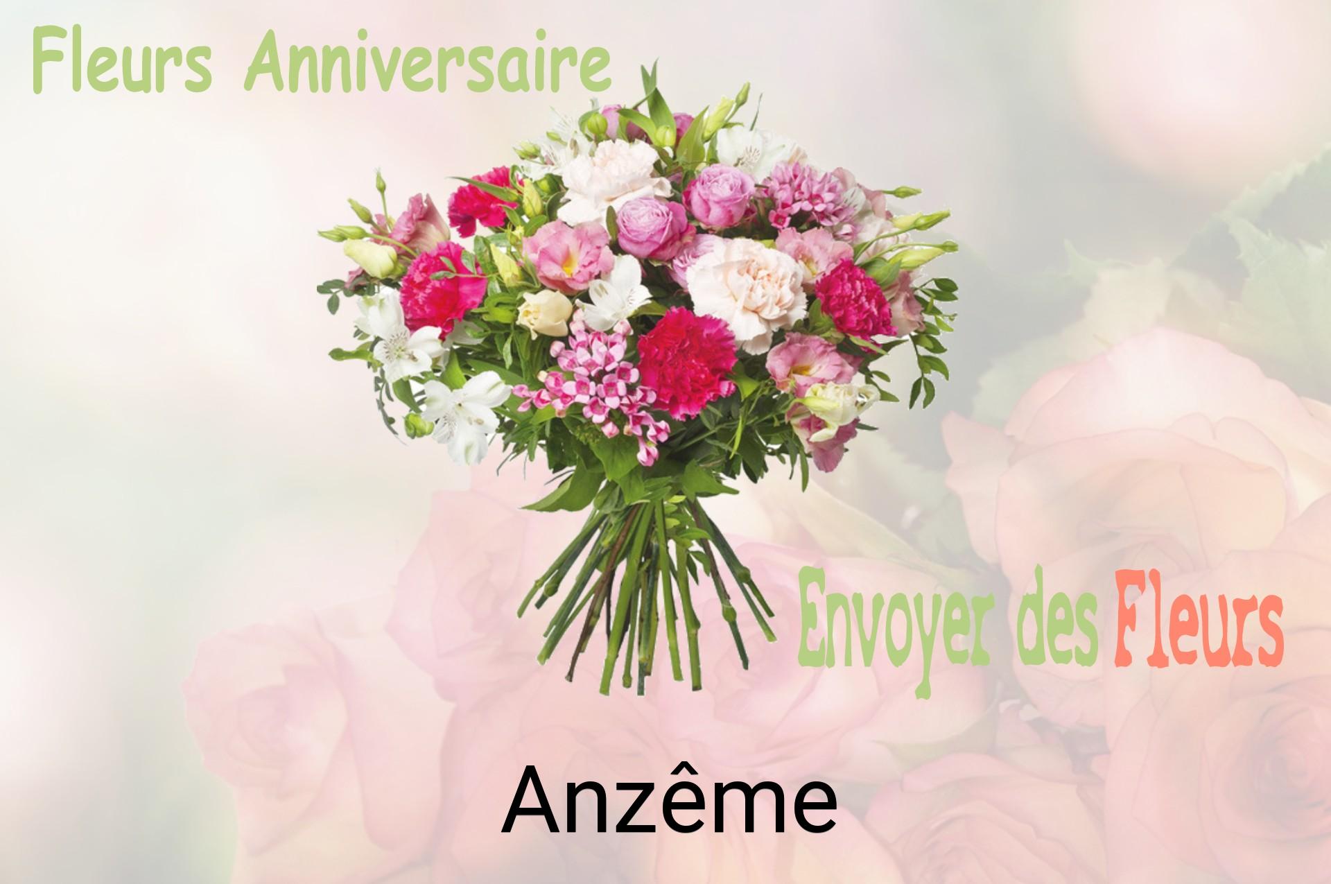 Bouquet de fleurs d’anniversaire livré à Anzême